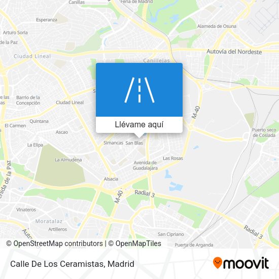 Mapa Calle De Los Ceramistas