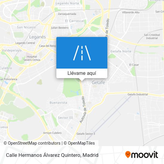 Mapa Calle Hermanos Álvarez Quintero