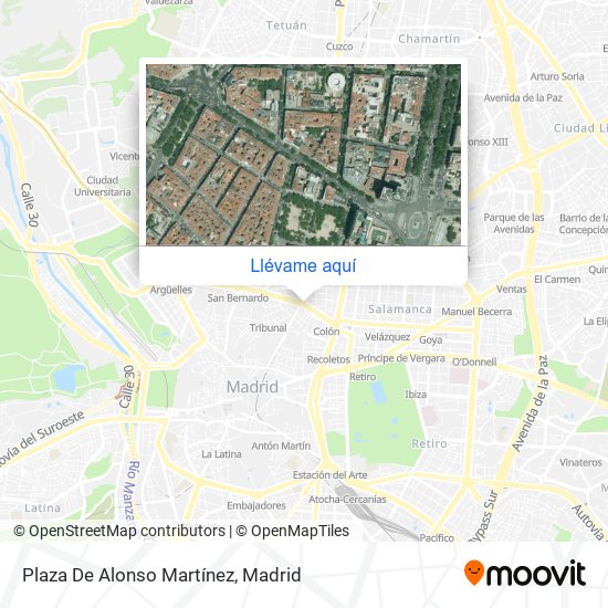 Mapa Plaza De Alonso Martínez