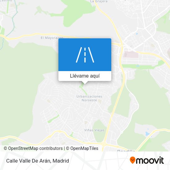 Mapa Calle Valle De Arán