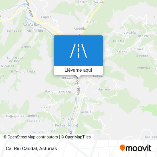 Mapa Cai Ríu Caudal