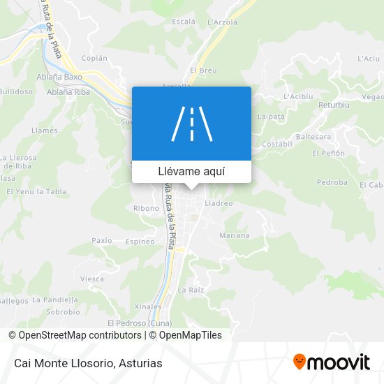 Mapa Cai Monte Llosorio