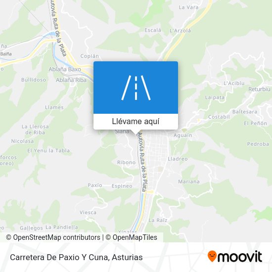 Mapa Carretera De Paxio Y Cuna