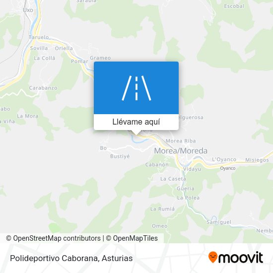 Mapa Polideportivo Caborana