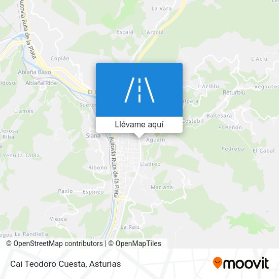 Mapa Cai Teodoro Cuesta
