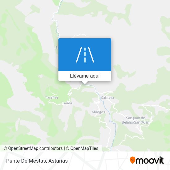 Mapa Punte De Mestas