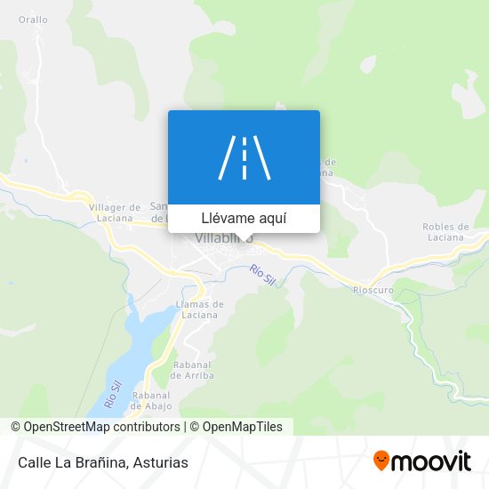 Mapa Calle La Brañina