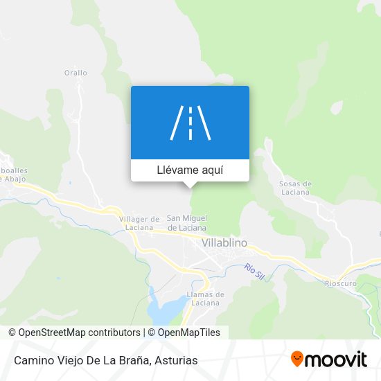 Mapa Camino Viejo De La Braña