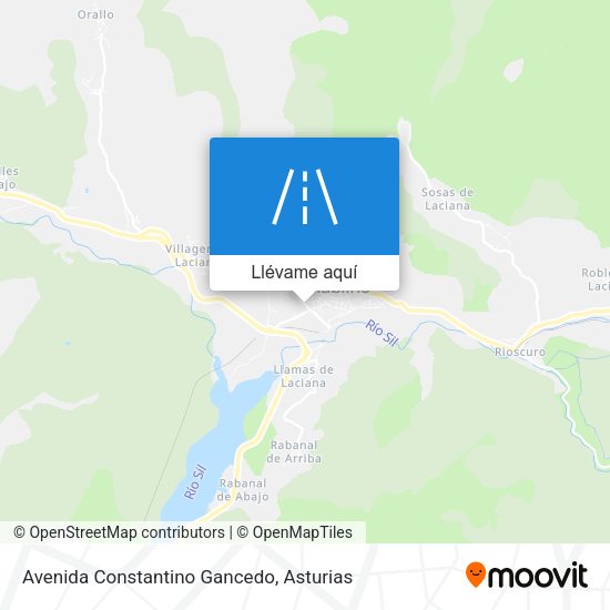 Mapa Avenida Constantino Gancedo