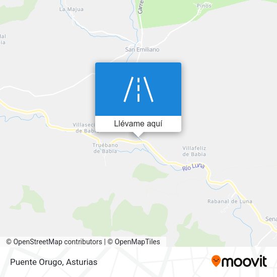 Mapa Puente Orugo