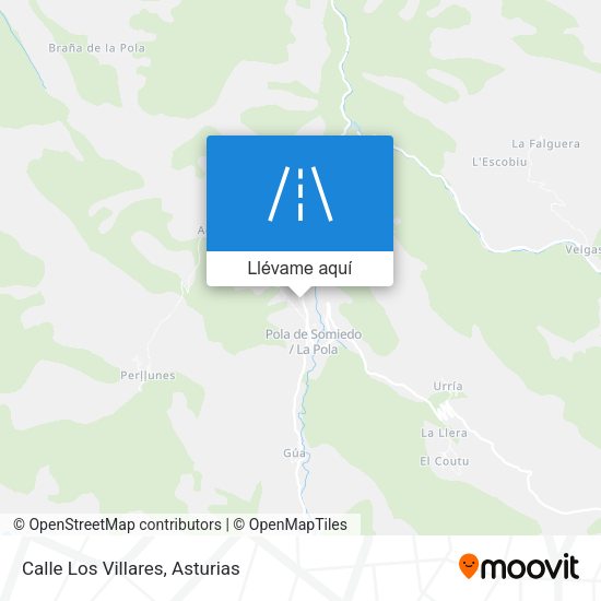 Mapa Calle Los Villares