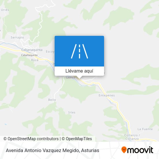 Mapa Avenida Antonio Vazquez Megido