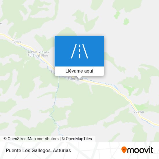 Mapa Puente Los Gallegos