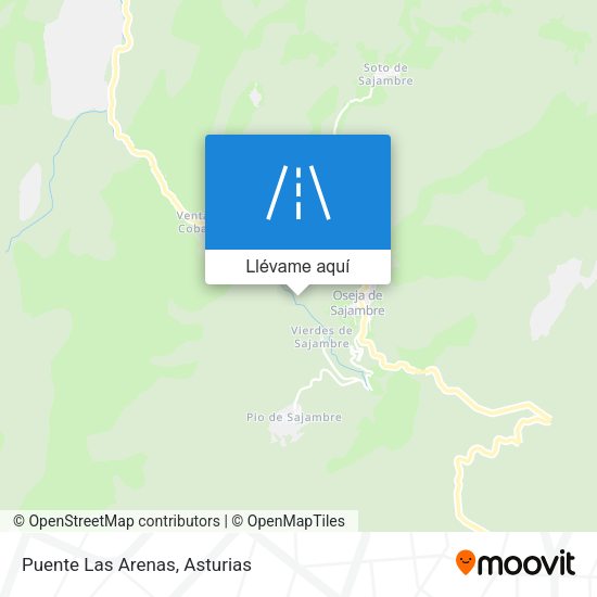 Mapa Puente Las Arenas