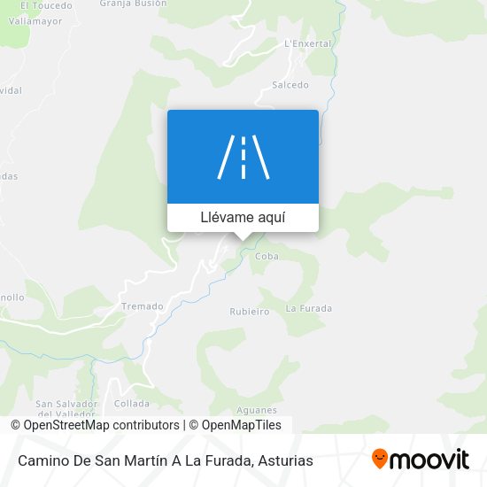 Mapa Camino De San Martín A La Furada