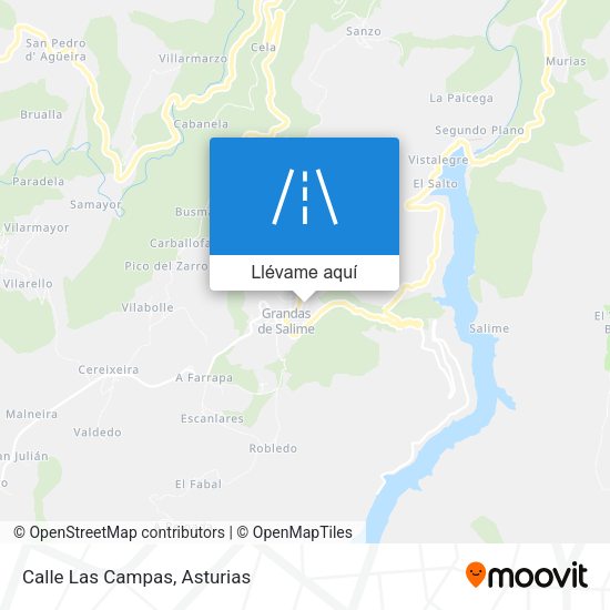 Mapa Calle Las Campas