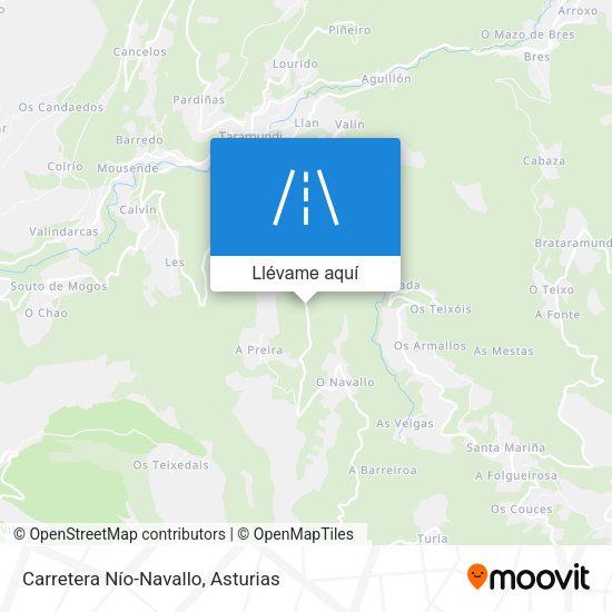 Mapa Carretera Nío-Navallo
