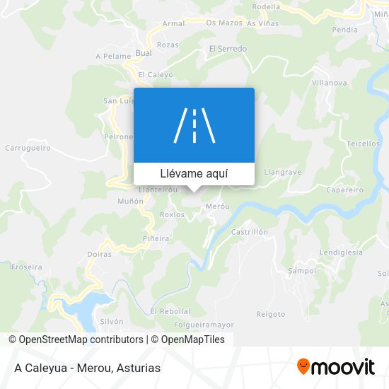 Mapa A Caleyua - Merou