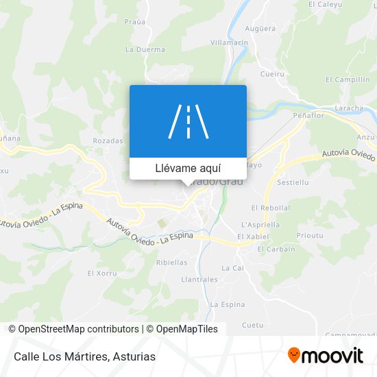 Mapa Calle Los Mártires