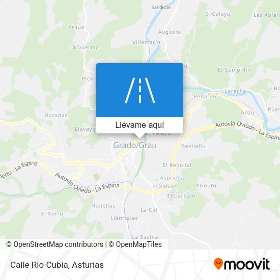 Mapa Calle Río Cubia