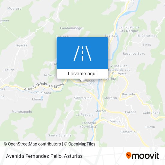Mapa Avenida Fernandez Pello