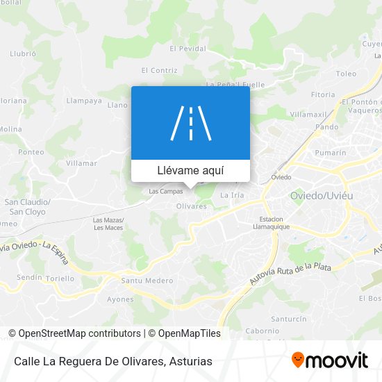Mapa Calle La Reguera De Olivares