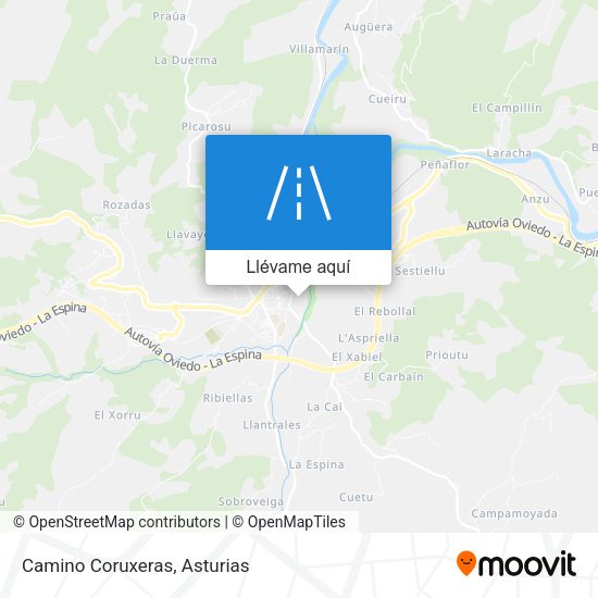 Mapa Camino Coruxeras