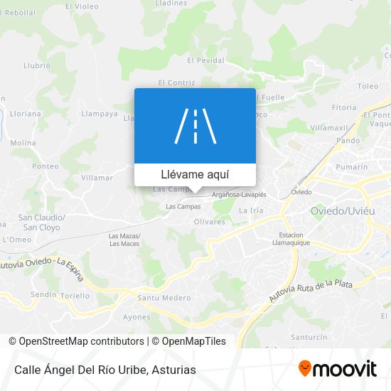 Mapa Calle Ángel Del Río Uribe