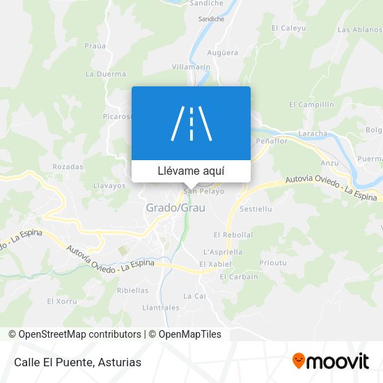 Mapa Calle El Puente