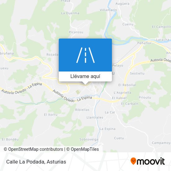 Mapa Calle La Podada