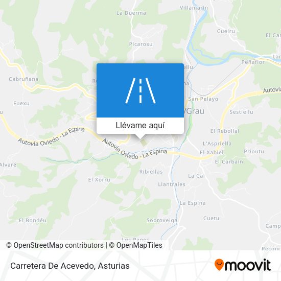 Mapa Carretera De Acevedo