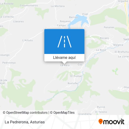 Mapa La Pedrerona