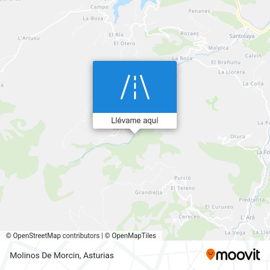 Mapa Molinos De Morcin