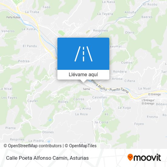 Mapa Calle Poeta Alfonso Camín