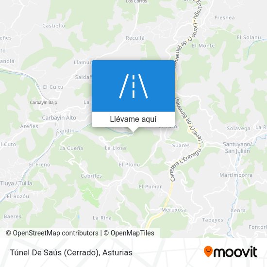Mapa Túnel De Saús (Cerrado)