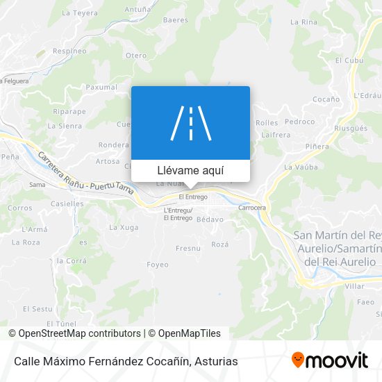 Mapa Calle Máximo Fernández Cocañín