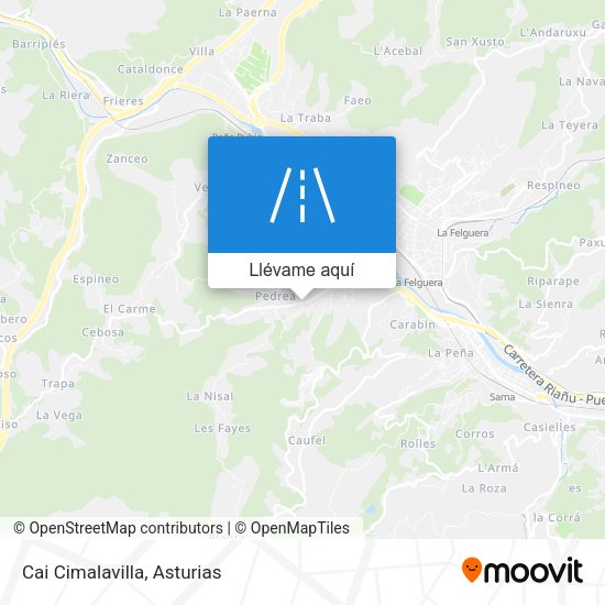 Mapa Cai Cimalavilla