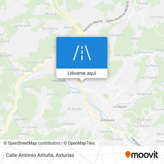 Mapa Calle Antonio Antuña