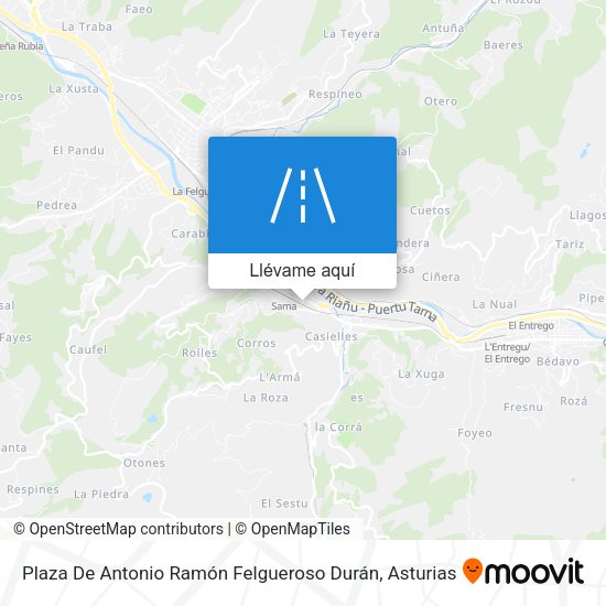 Mapa Plaza De Antonio Ramón Felgueroso Durán