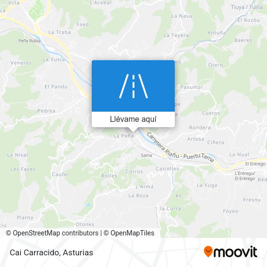 Mapa Cai Carracido