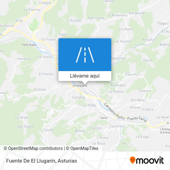 Mapa Fuente De El Llugarín