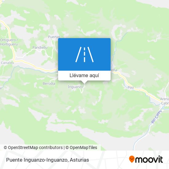 Mapa Puente Inguanzo-Inguanzo