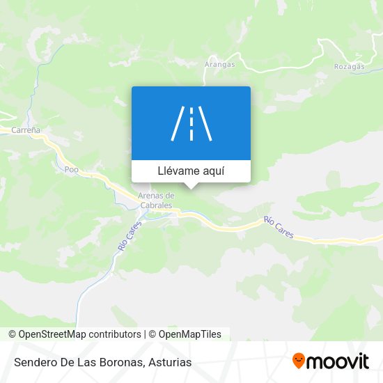 Mapa Sendero De Las Boronas