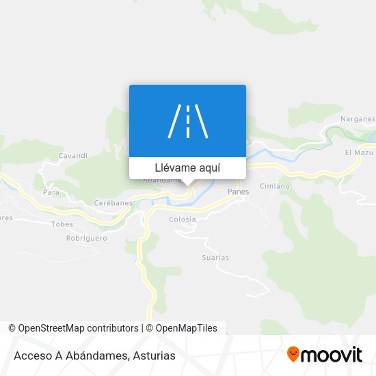 Mapa Acceso A Abándames