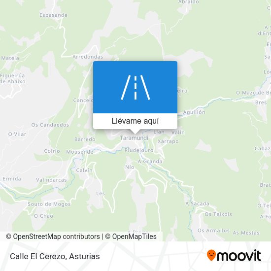 Mapa Calle El Cerezo