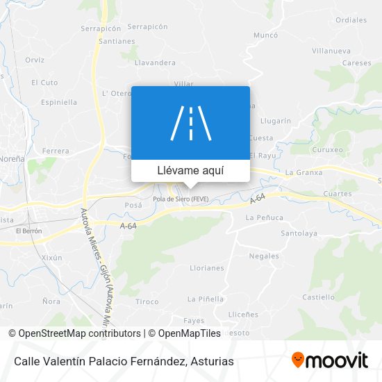 Mapa Calle Valentín Palacio Fernández