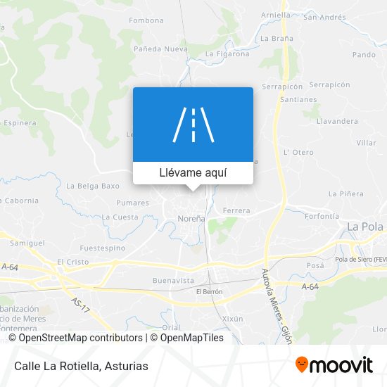 Mapa Calle La Rotiella
