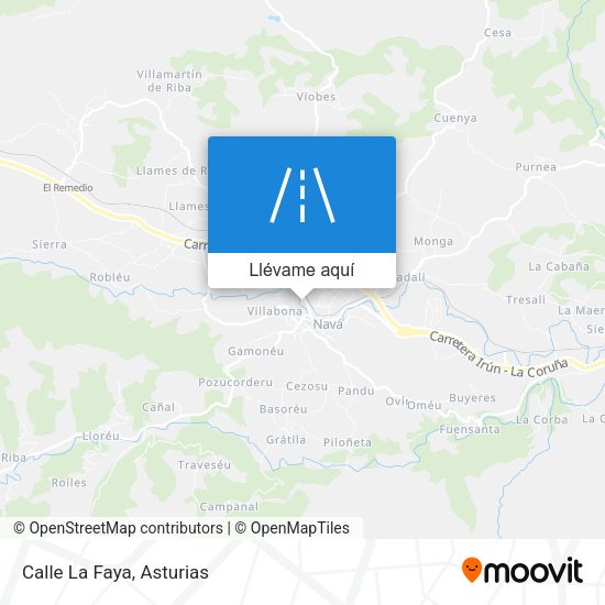 Mapa Calle La Faya