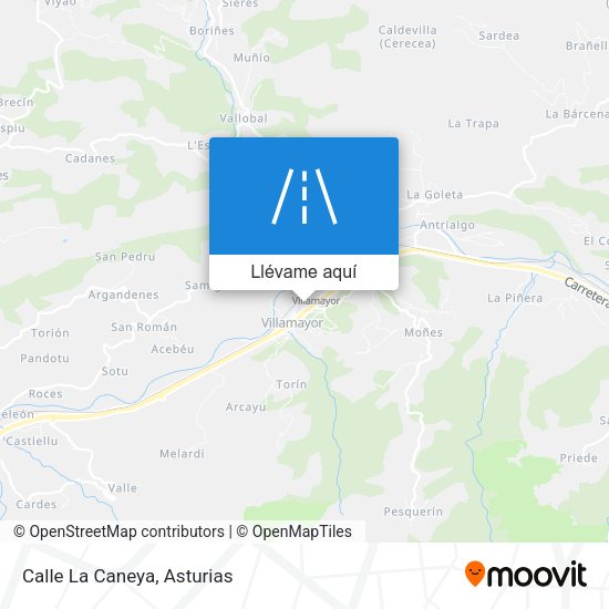 Mapa Calle La Caneya