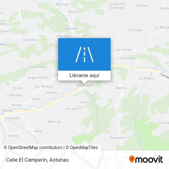 Mapa Calle El Camperín